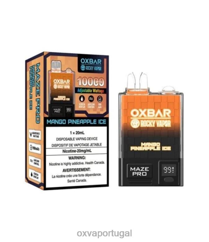 OXVA Pod Vape | PJX0D29 gelo de manga e abacaxi OXVA OXBAR MAZE PRO 10000