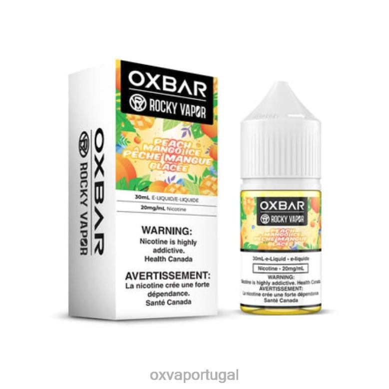 OXVA Official Store | PJX0D58 gelo de manga e pêssego OXVA OXBAR 30ml de sal